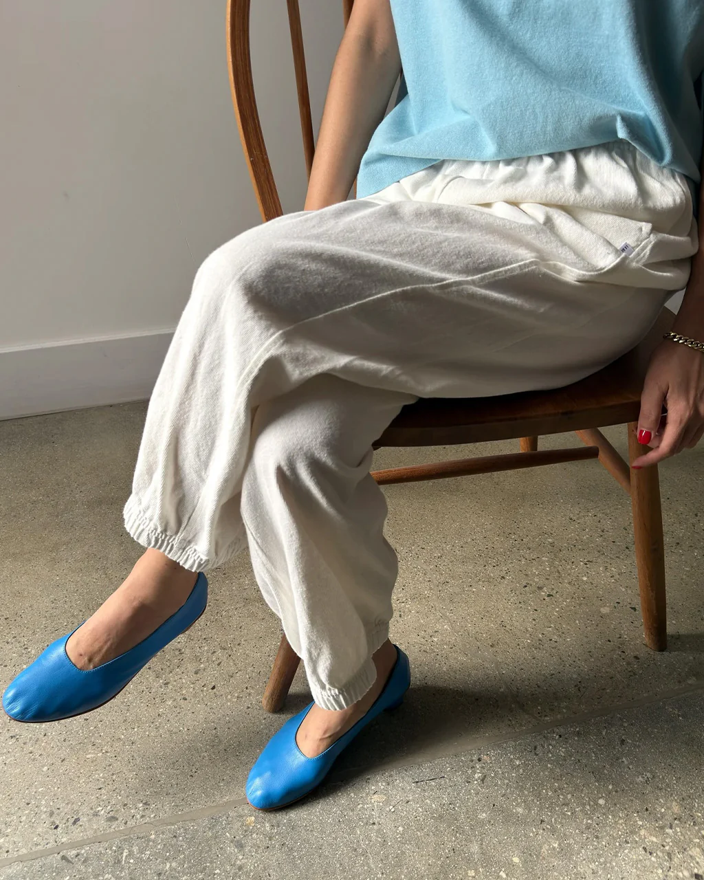 Balloon Pants - White Cotton - Image 3
