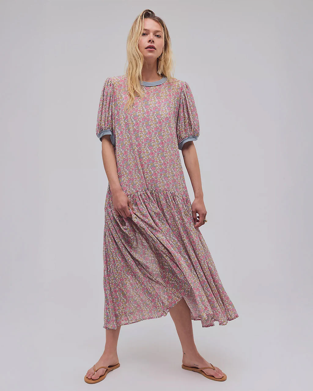 Courtside Crush Maxi Dress - Blush Combo