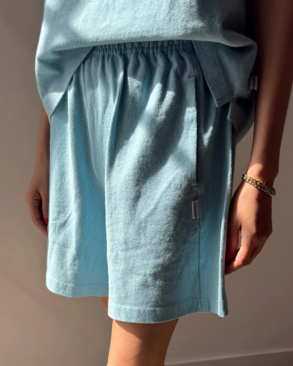 Flared Basketball Shorts - Sky Blue - Image 3