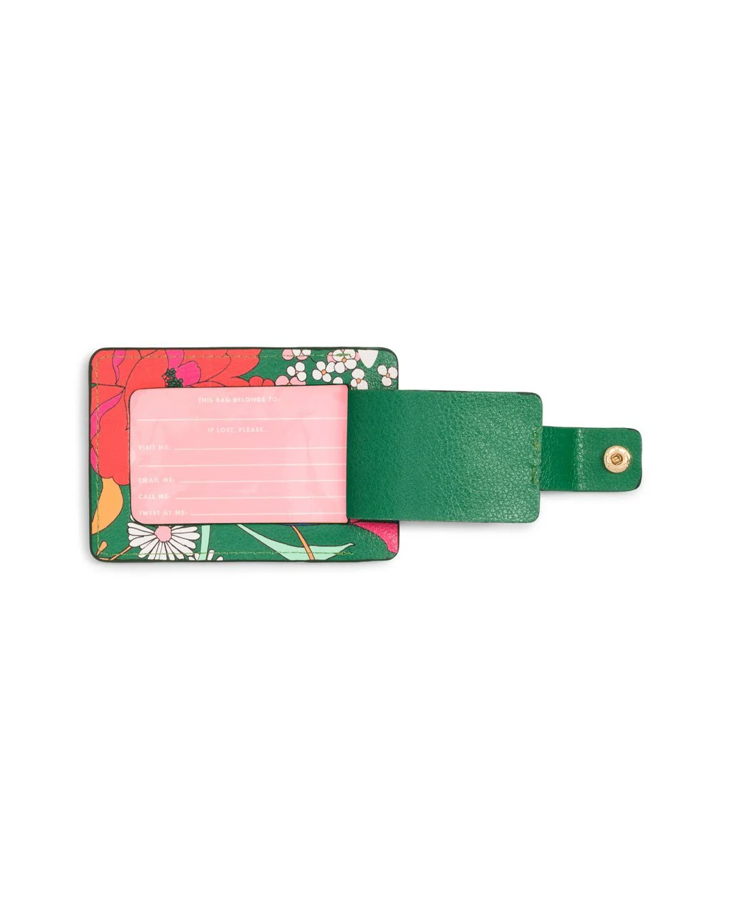 Getaway Luggage Tag - Emerald Super Bloom - Image 3