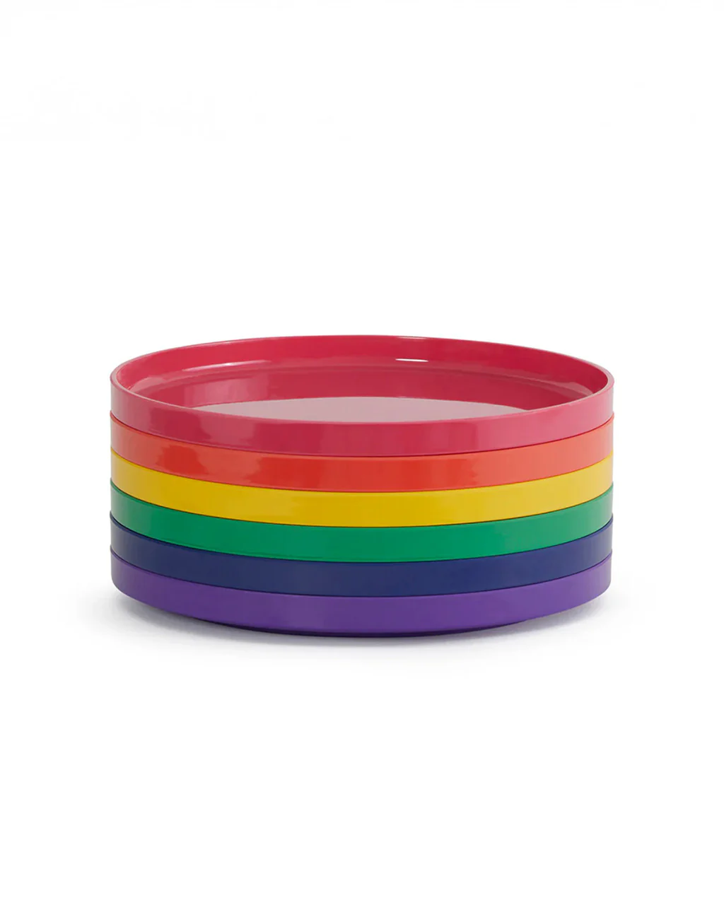 Max Dinnerware Rainbow 9.75" Plates - Set of 6