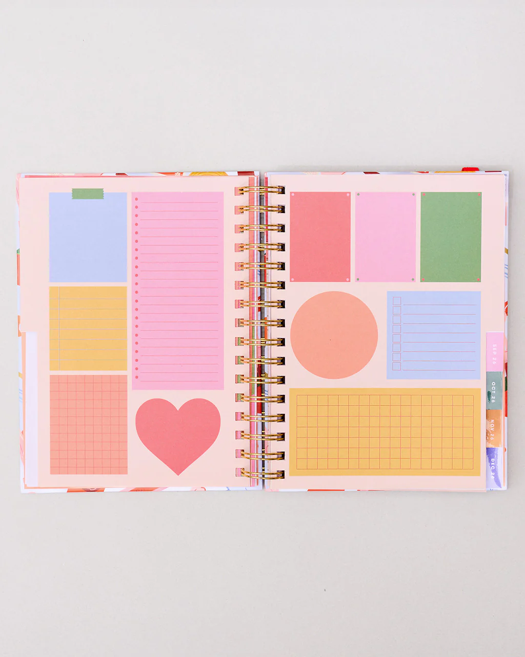 Medium 17-Month Academic Planner - Pink Tile Floral - Image 16