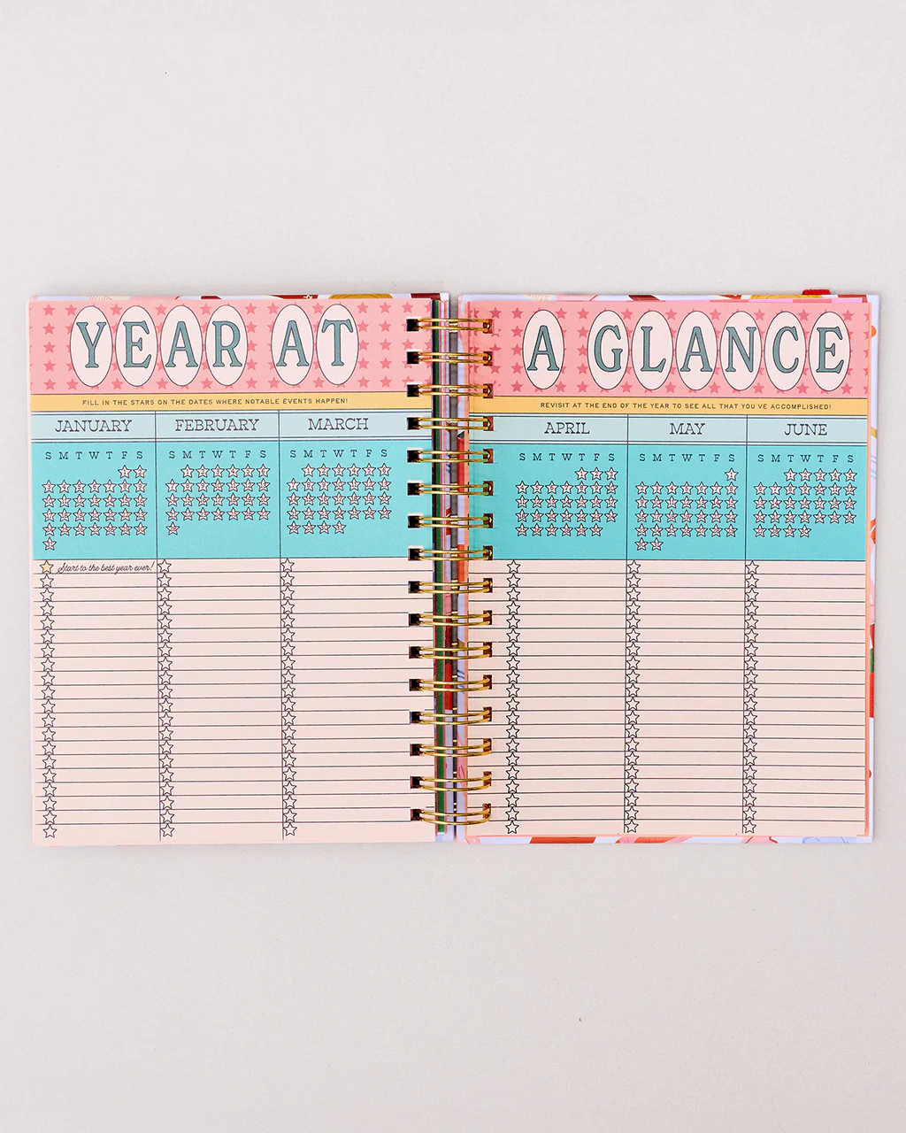 Medium 17-Month Academic Planner - Pink Tile Floral - Image 20