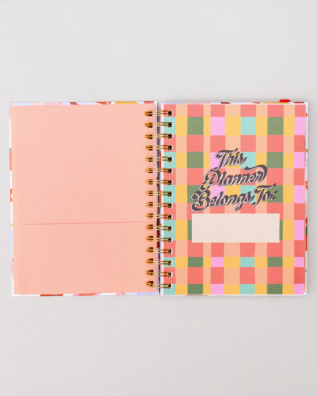 Medium 17-Month Academic Planner - Pink Tile Floral - Image 3