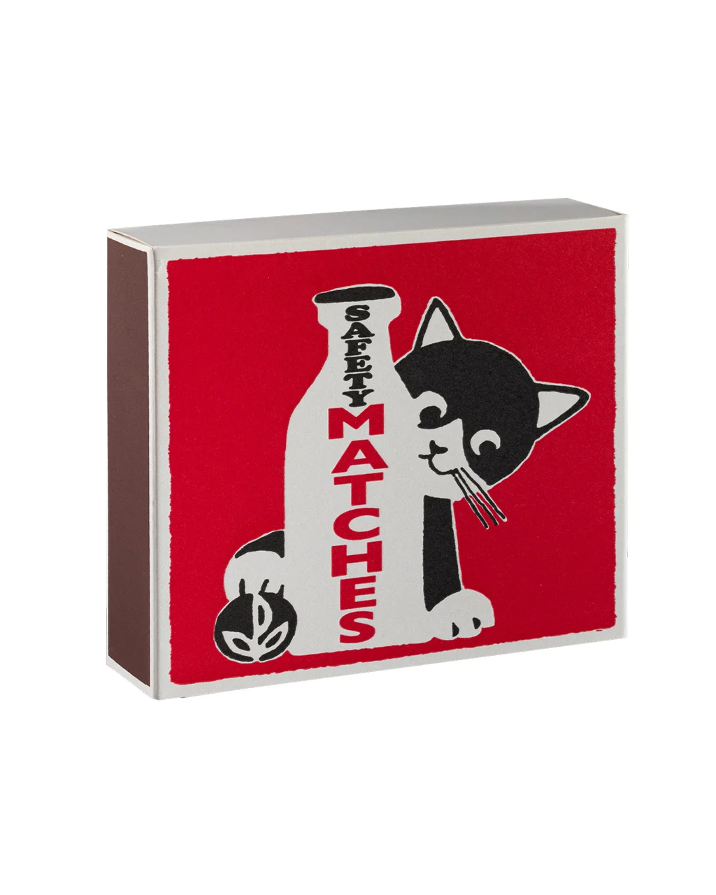 Milk Bottle Cat Square Safety Matches
