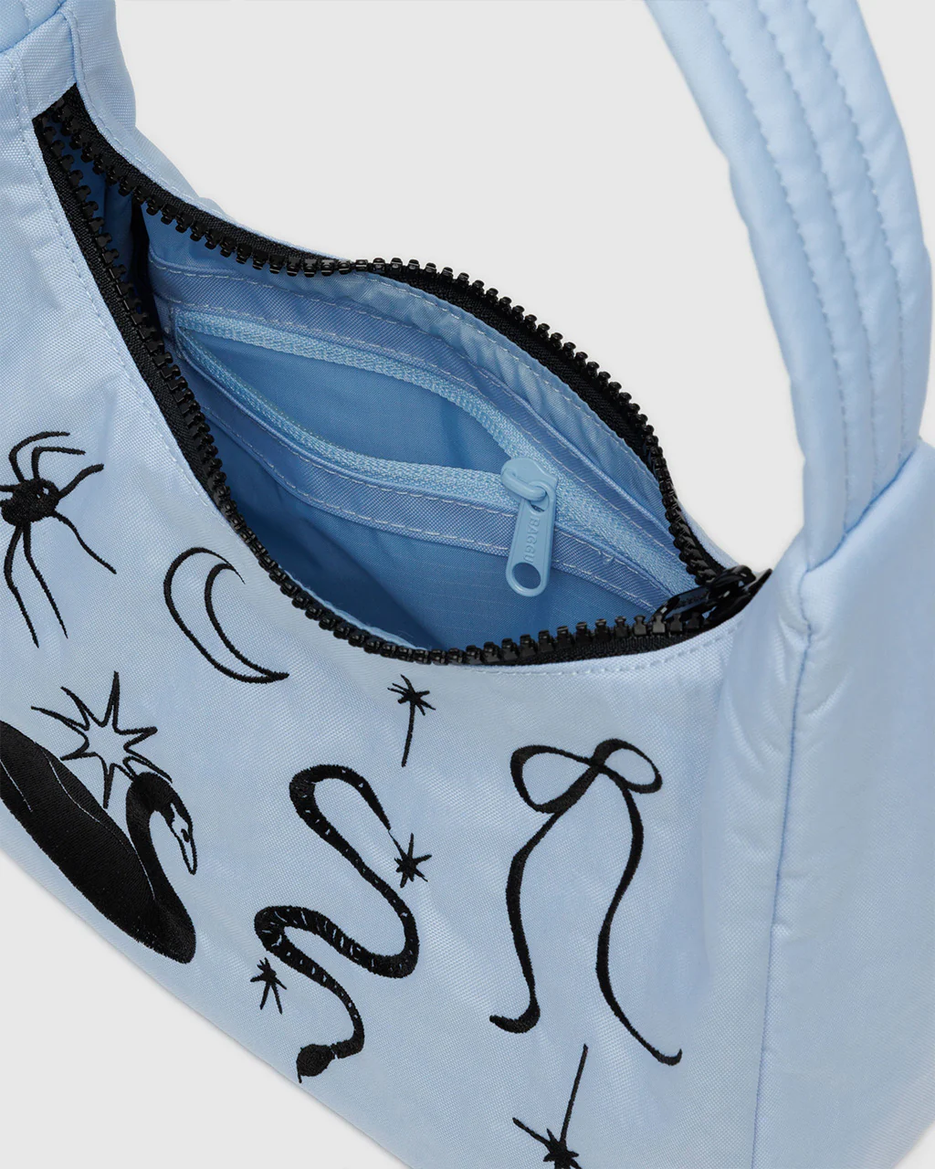 Mini Nylon Shoulder Bag - Embroidered Ballet Icons - Image 3