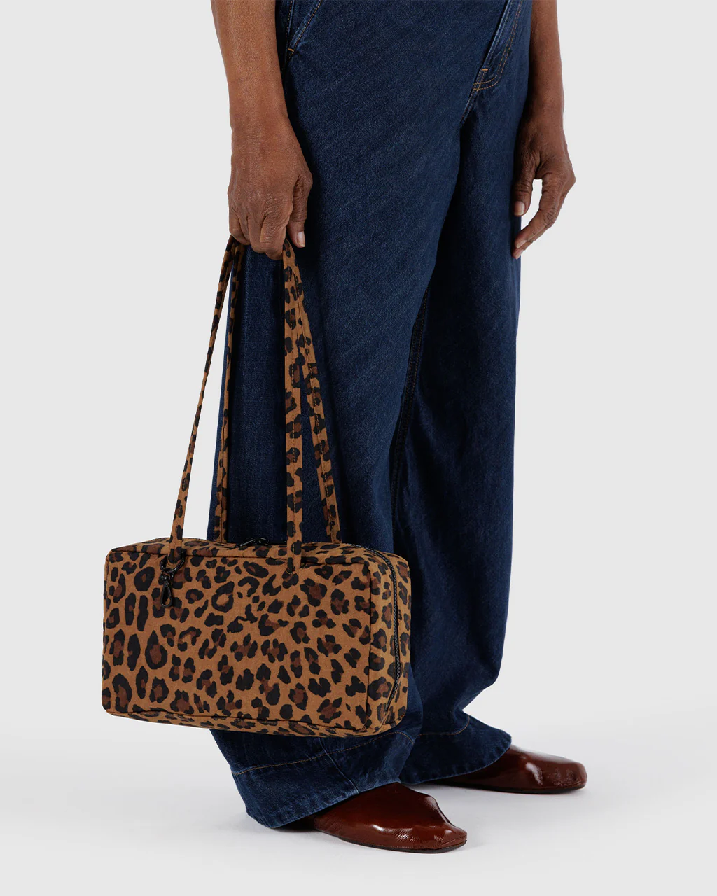 Nylon Bowler Bag - Leopard - Image 2