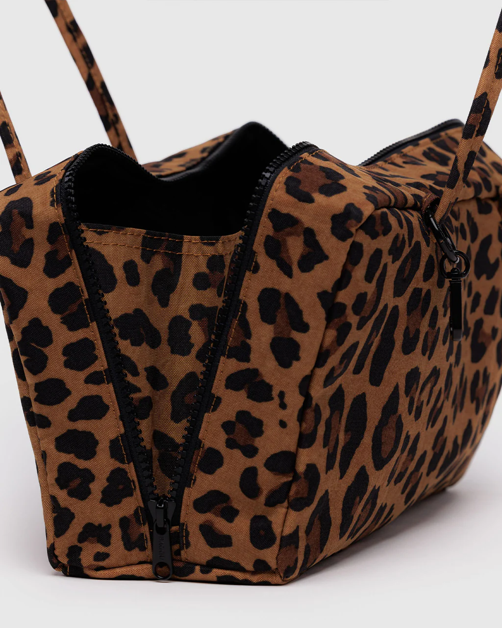 Nylon Bowler Bag - Leopard - Image 3